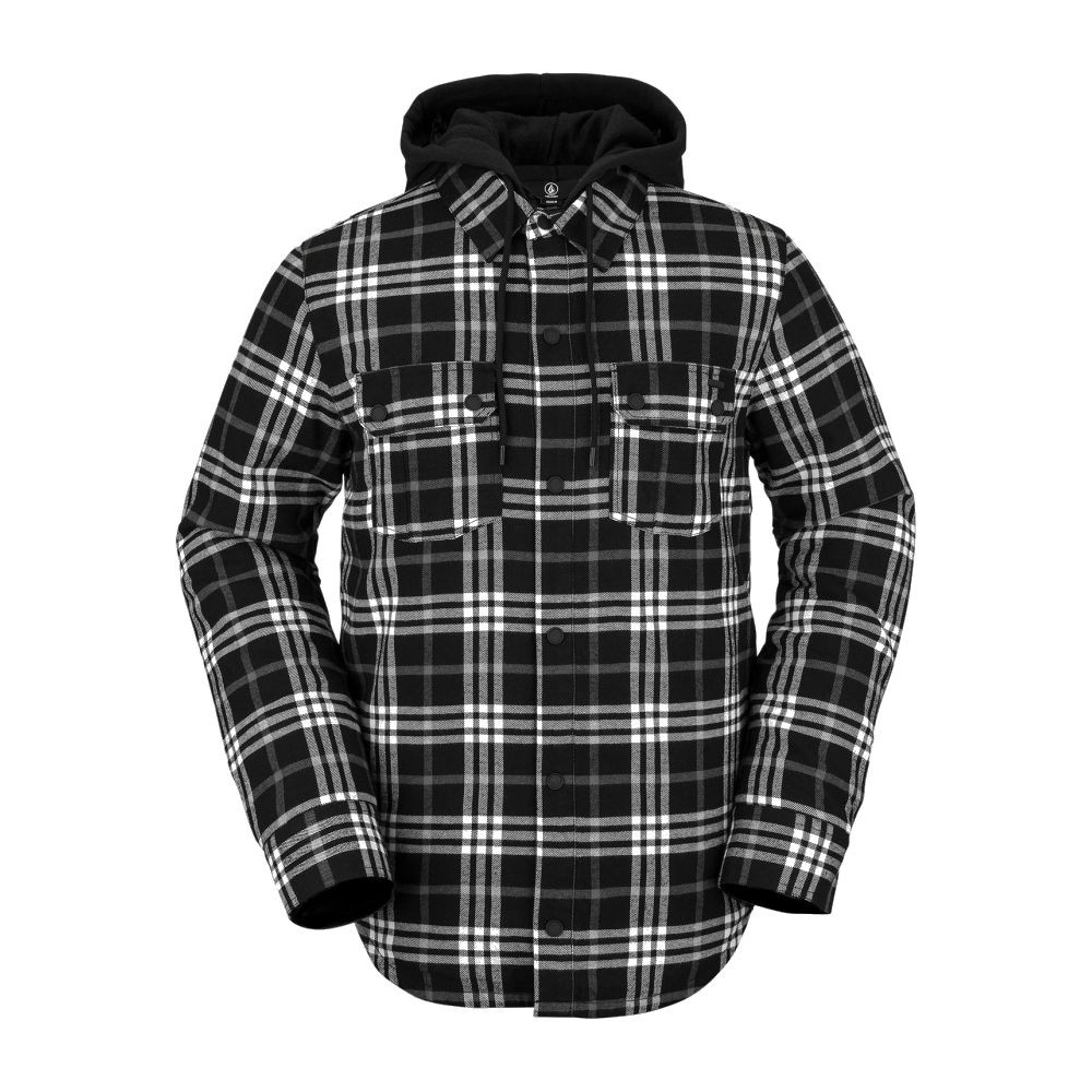 insulated flannel jacket with hood