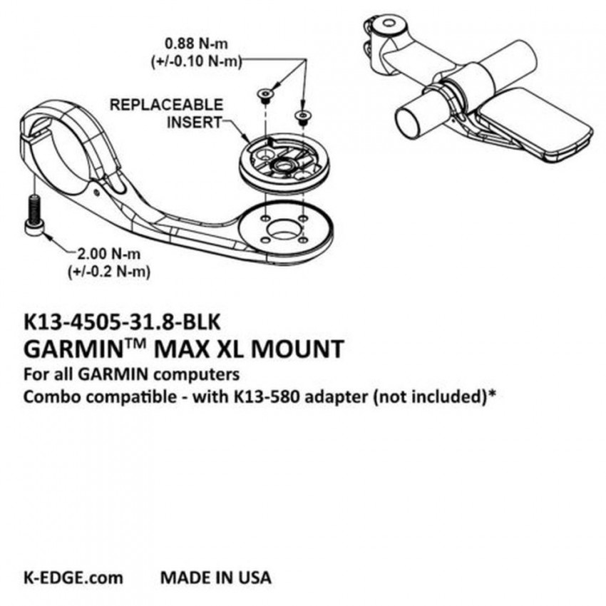 K-Edge Garmin Max XL Mount